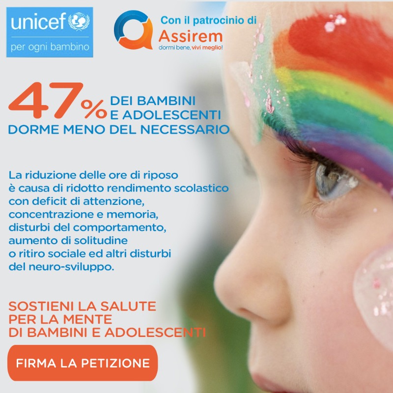 Assirem sostiene la petizione Unicef per la salute mentale di Bambini e Adolescenti 
